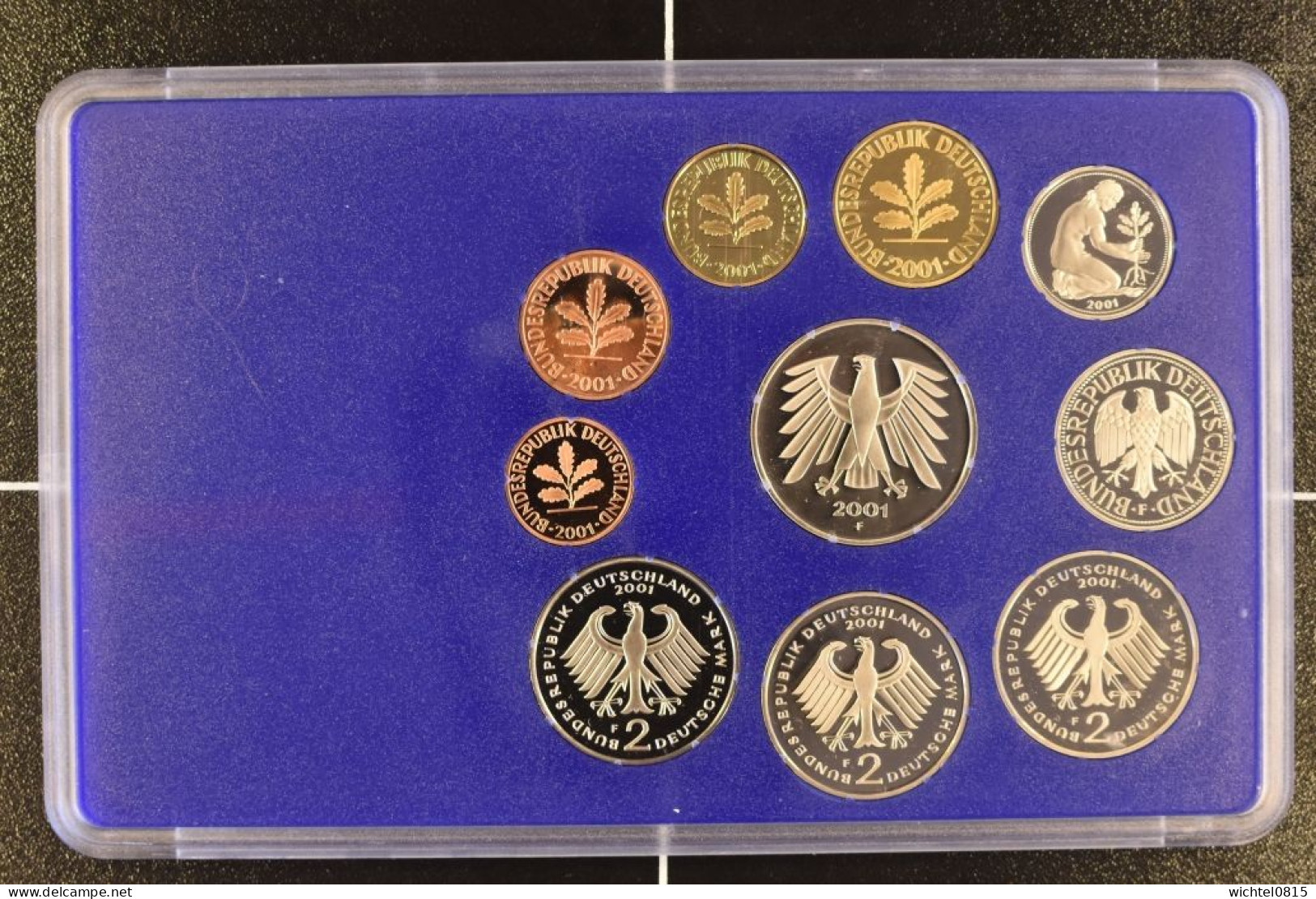 Kursmünzsatz BRD 2001 Prägestätte F [Stuttgart] - Mint Sets & Proof Sets