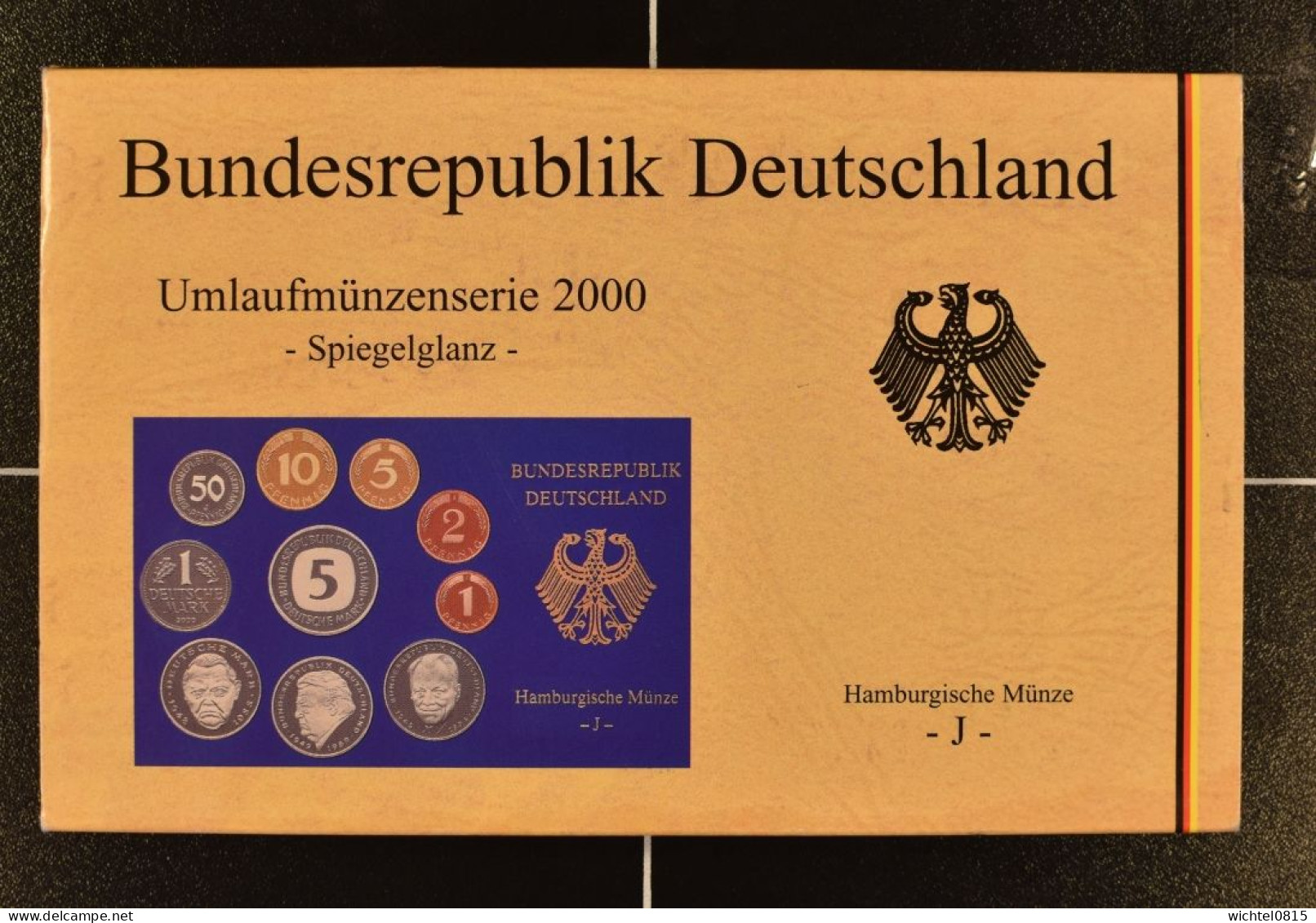 Kursmünzsatz BRD 2000 Prägestätte J [Hamburg] - Mint Sets & Proof Sets