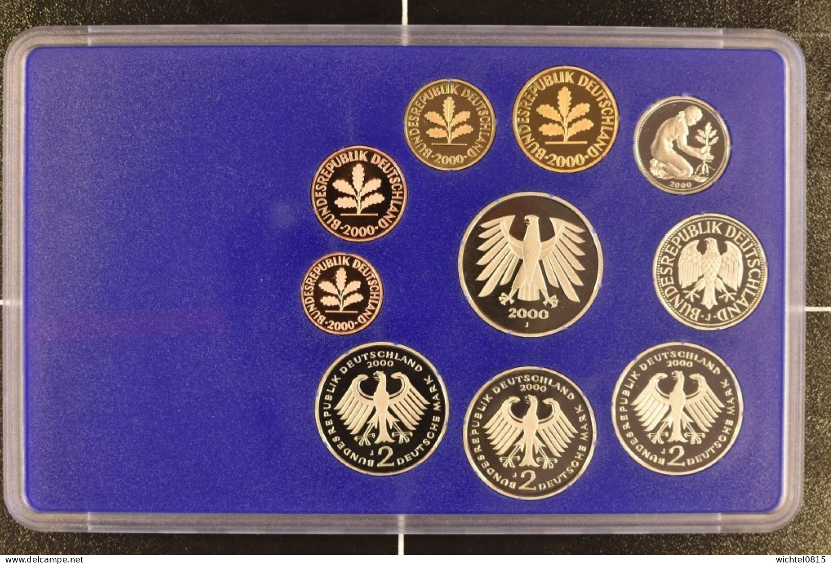 Kursmünzsatz BRD 2000 Prägestätte J [Hamburg] - Mint Sets & Proof Sets