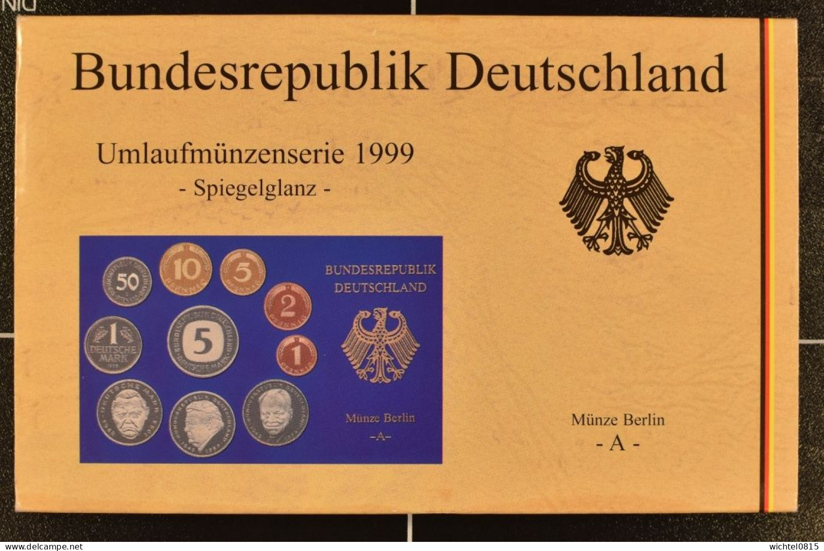 Kursmünzsatz BRD 1999 Prägestätte A [Berlin] - Ongebruikte Sets & Proefsets