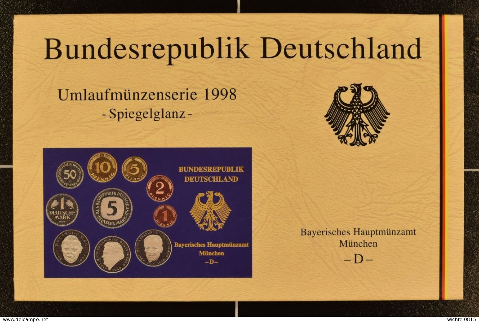 Kursmünzsatz BRD 1998 Prägestätte D [München] - Mint Sets & Proof Sets