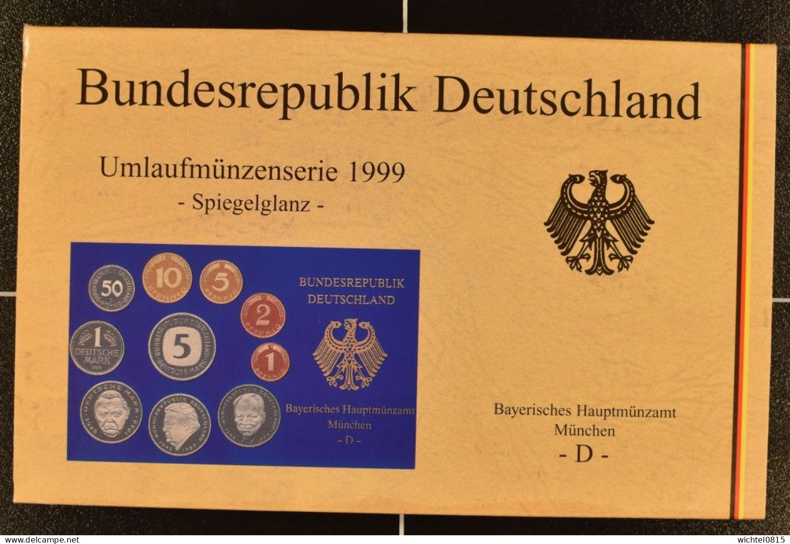 Kursmünzsatz BRD 1999 Prägestätte D [München] - Mint Sets & Proof Sets