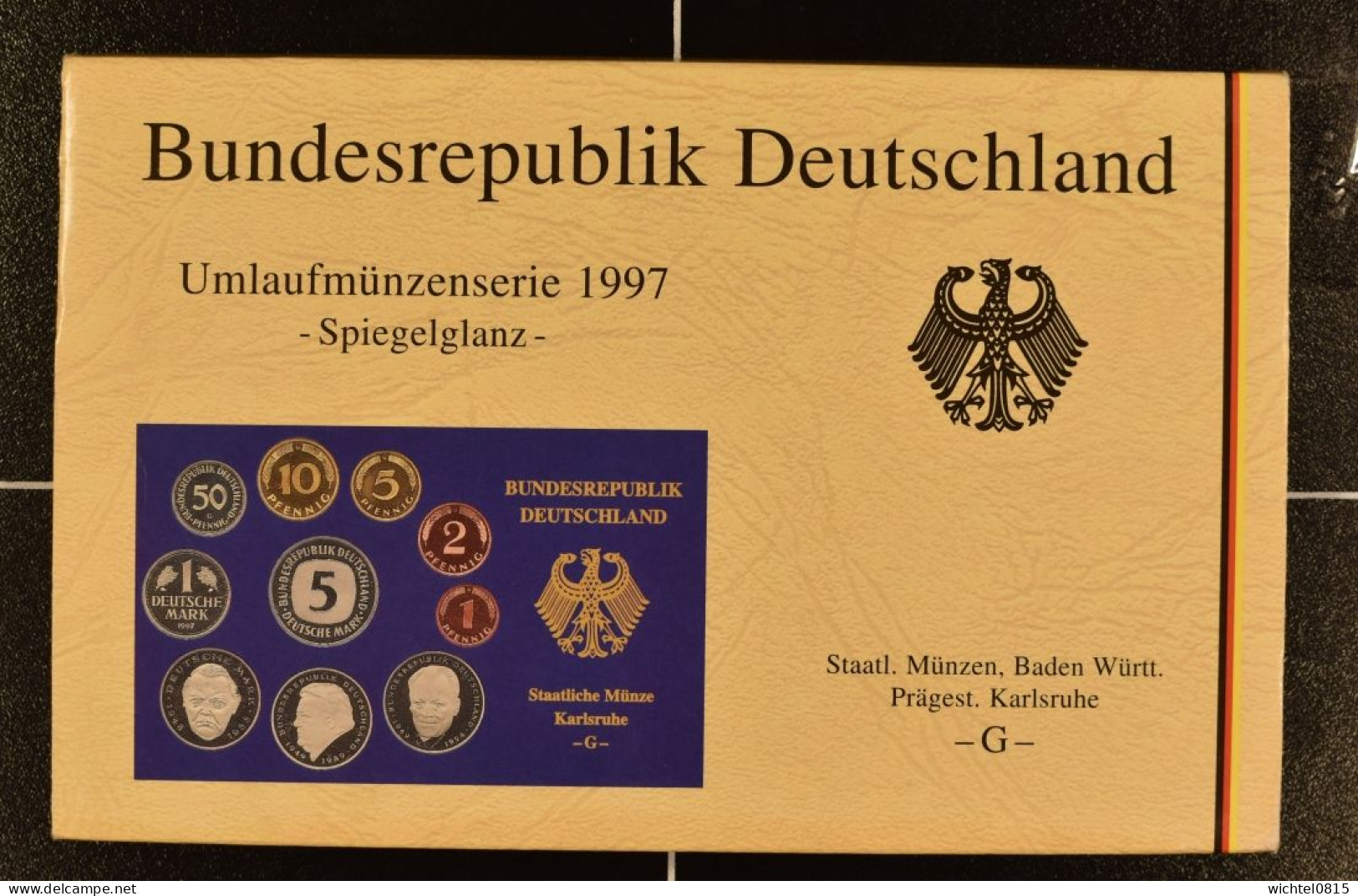 Kursmünzsatz BRD 1997 Prägestätte G [Karlsruhe] - Ongebruikte Sets & Proefsets