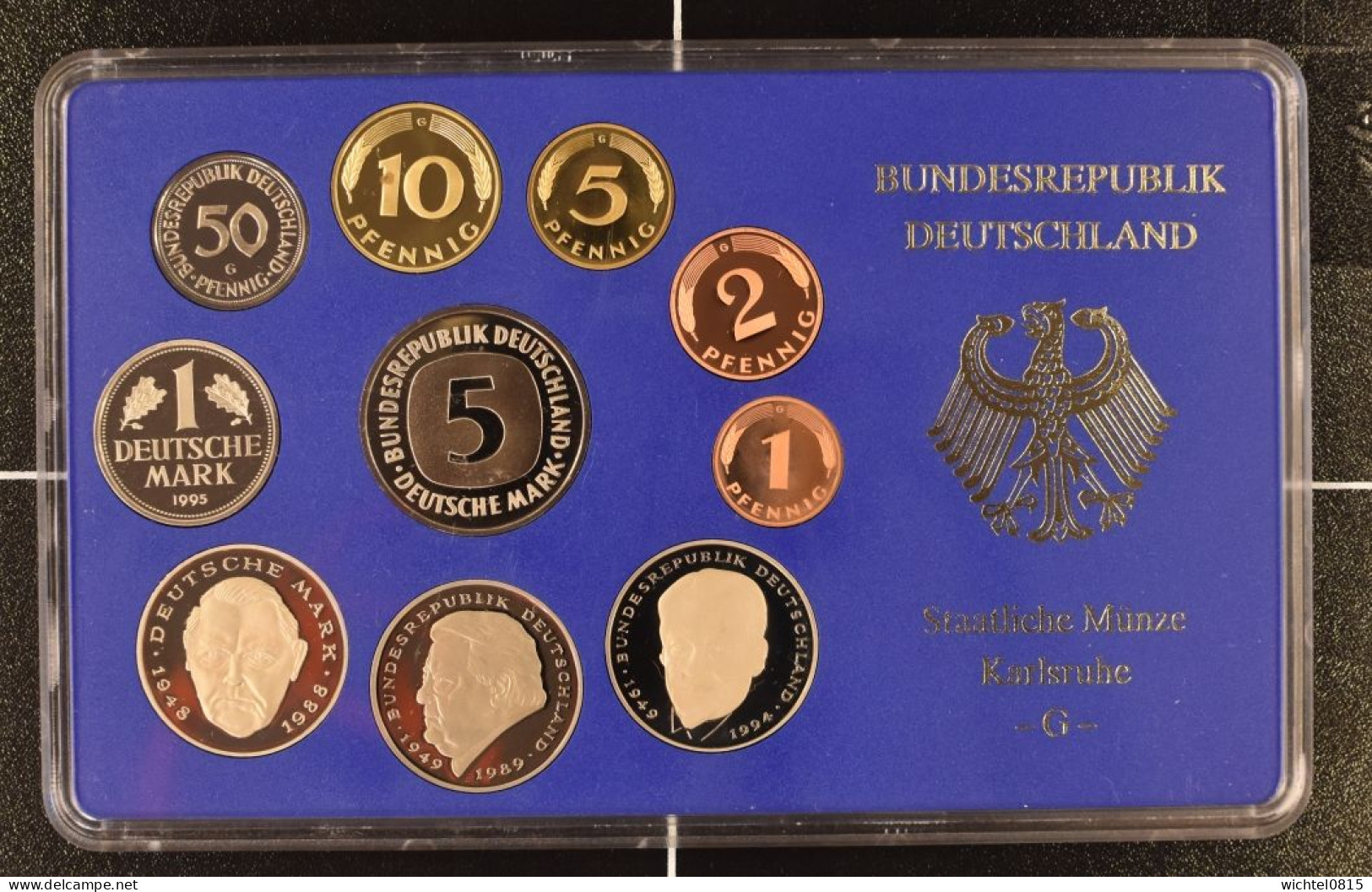 Kursmünzsatz BRD 1995 Prägestätte G [Karlsruhe] - Sets De Acuñados &  Sets De Pruebas