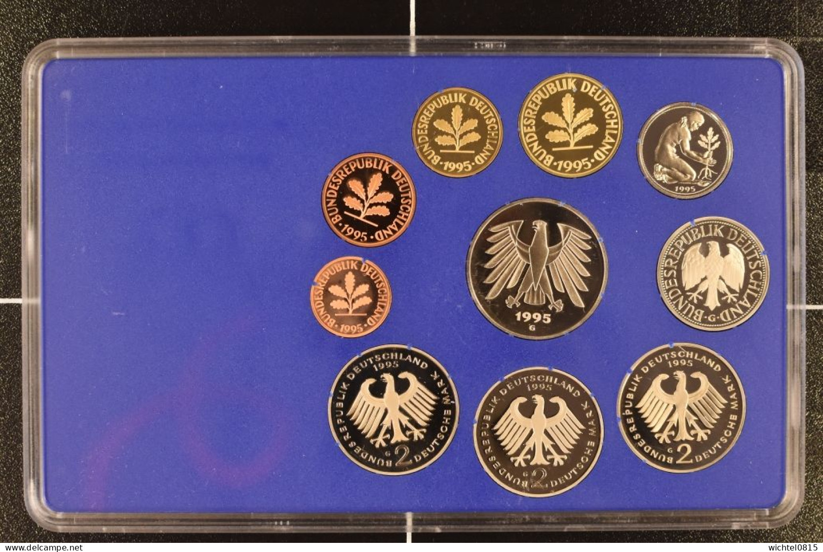 Kursmünzsatz BRD 1995 Prägestätte G [Karlsruhe] - Mint Sets & Proof Sets