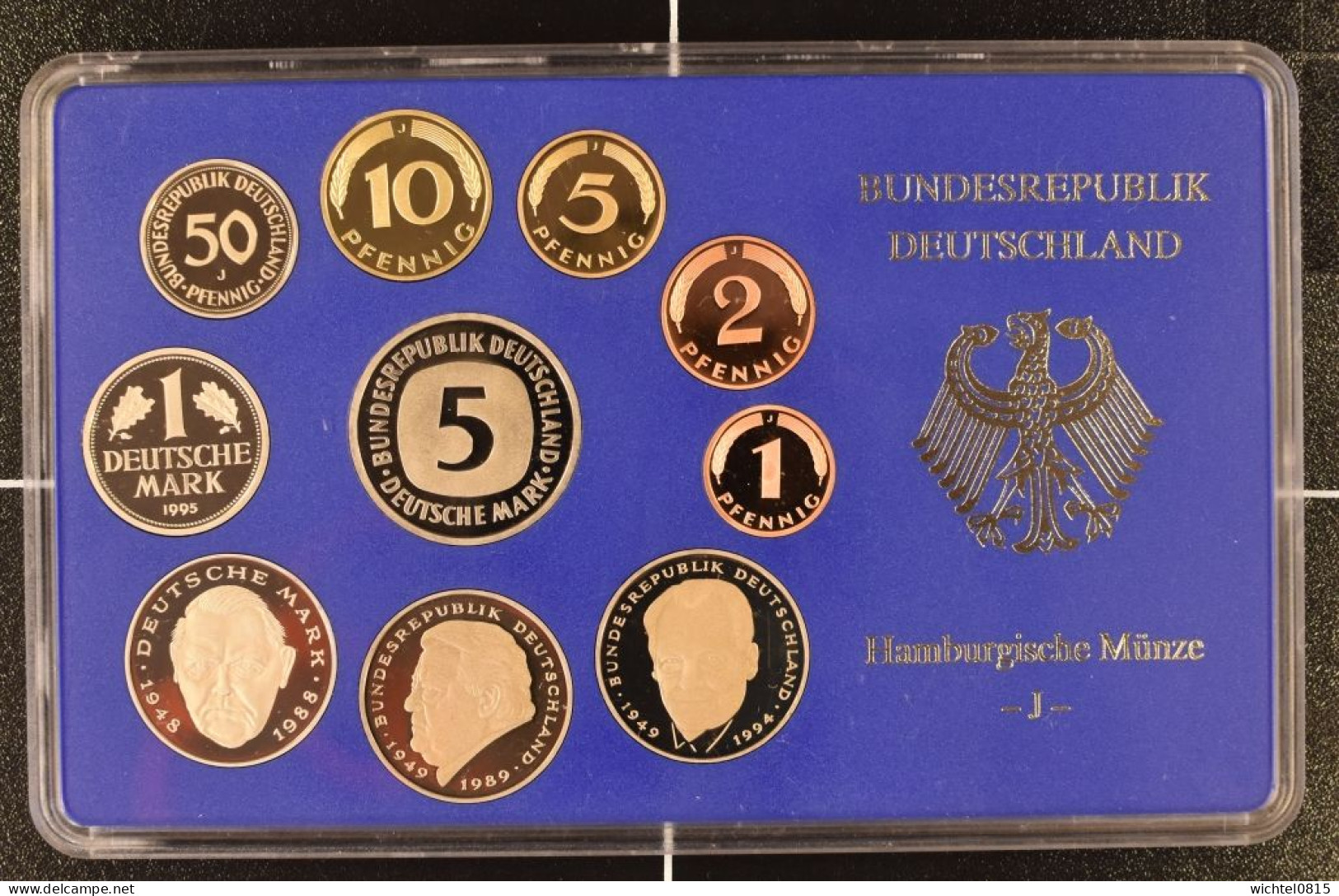 Kursmünzsatz BRD 1995 Komplett  J {Hamburg] - Mint Sets & Proof Sets