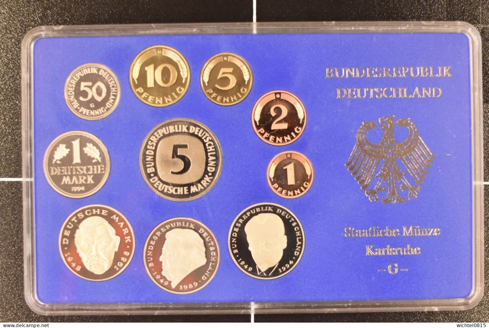Kursmünzsatz BRD 1994 Prägestätte G [Karlsruhe] - Mint Sets & Proof Sets