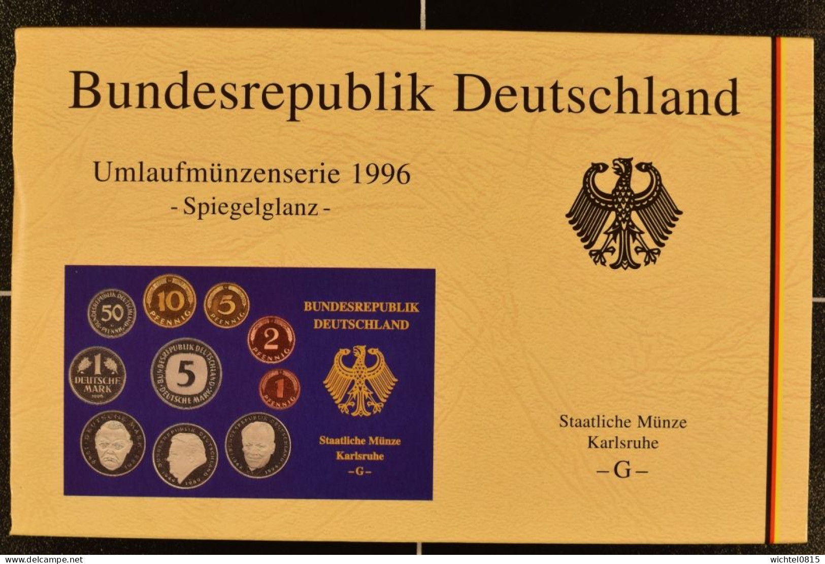 Kursmünzsatz BRD 1996 Prägestätte G [Karlsruhe] - Mint Sets & Proof Sets