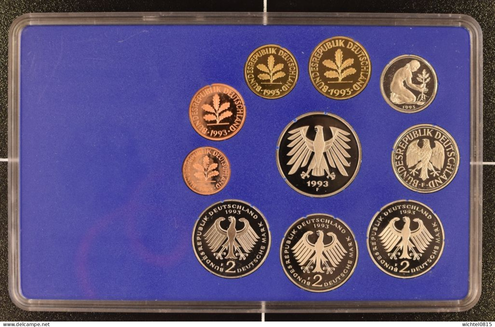 Kursmünzsatz BRD 1993 Prägestätte F [Stuttgart] - Mint Sets & Proof Sets