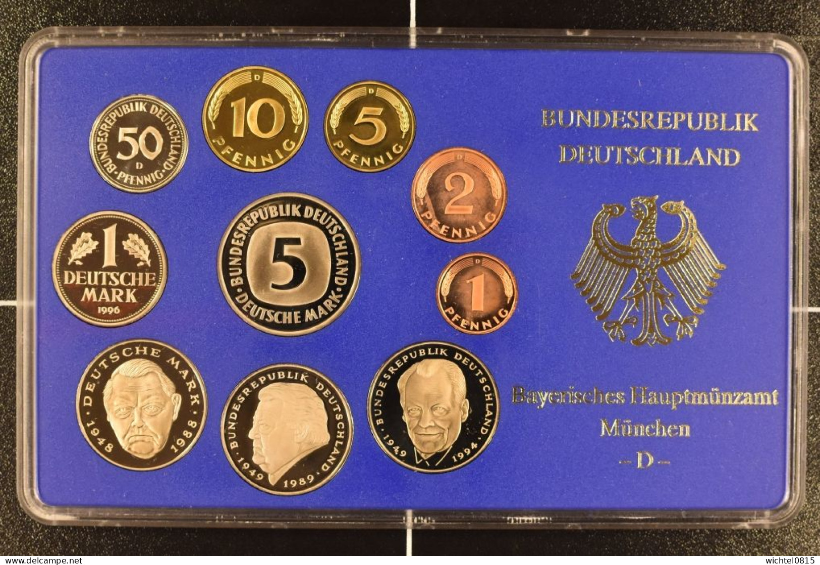 Kursmünzsatz BRD 1996 Prägestätte D [München] - Mint Sets & Proof Sets