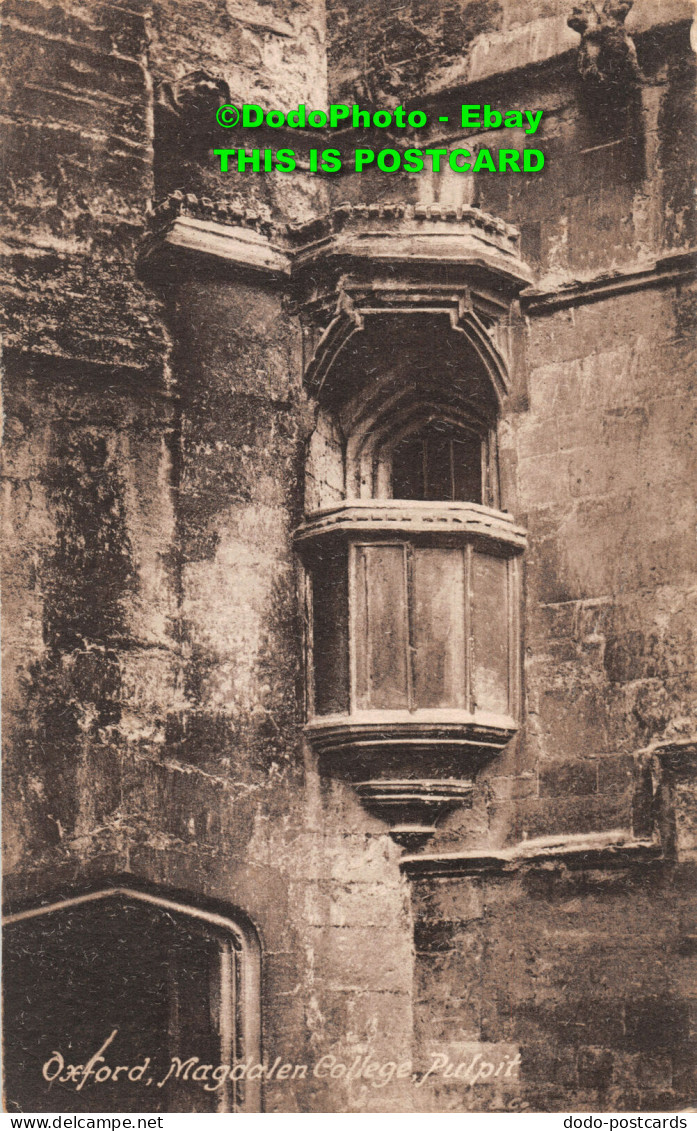 R396175 Oxford. Magdalen College. Pulpit. F. Frith. No. 40024 - Monde