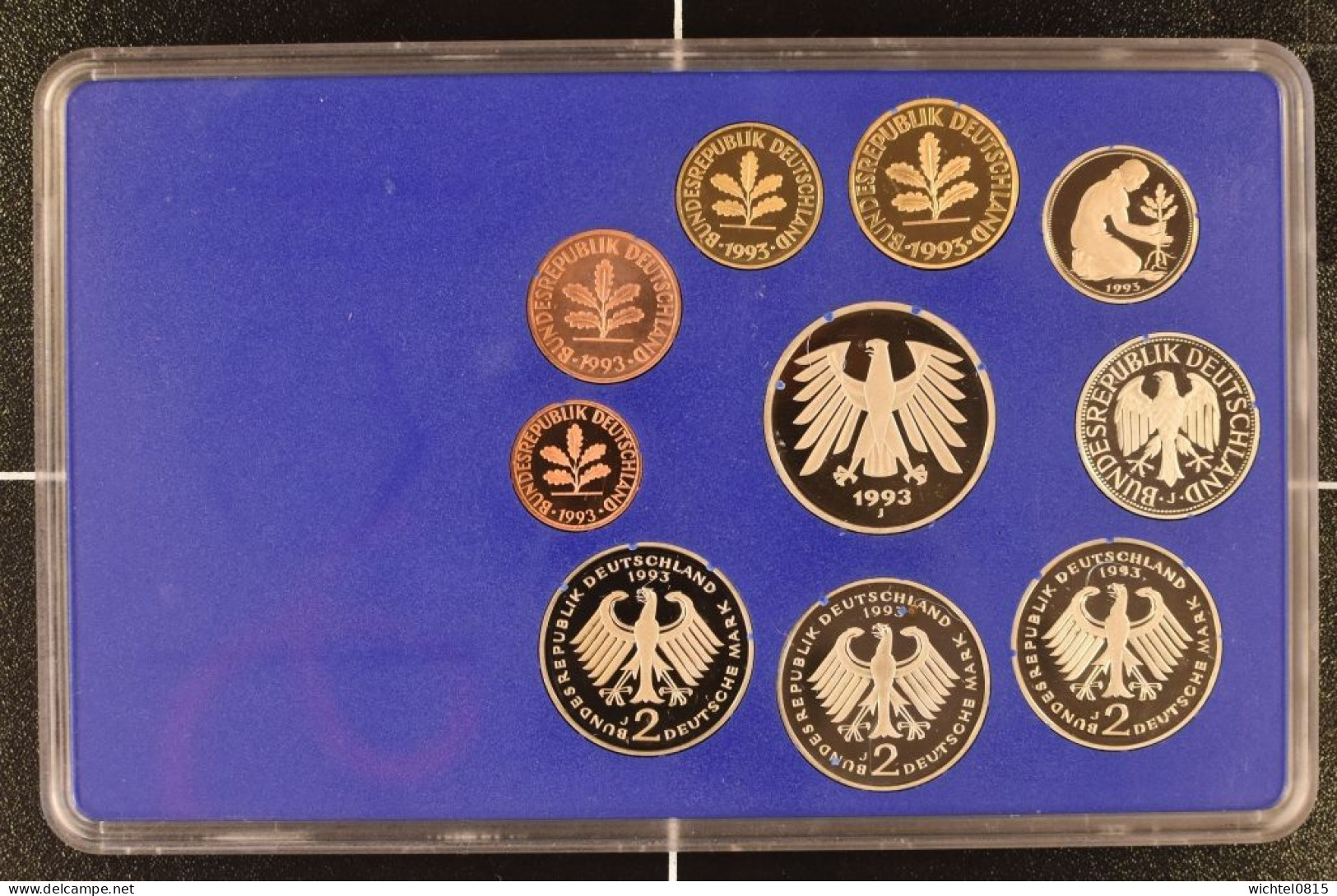 Kursmünzsatz BRD 1993 Prägestätte J [Hamburg] - Mint Sets & Proof Sets