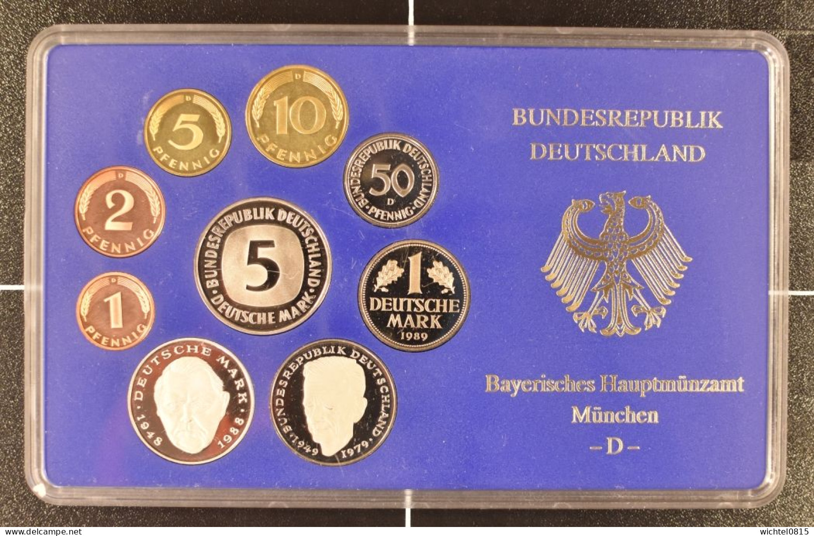 Kursmünzsatz BRD 1989 Prägestätte D [München] - Mint Sets & Proof Sets