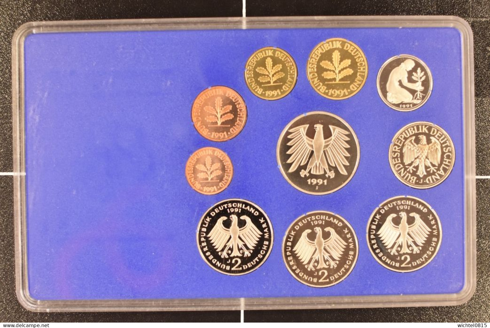 Kursmünzsatz BRD 1991 Prägestätte J [Hamburg] - Mint Sets & Proof Sets