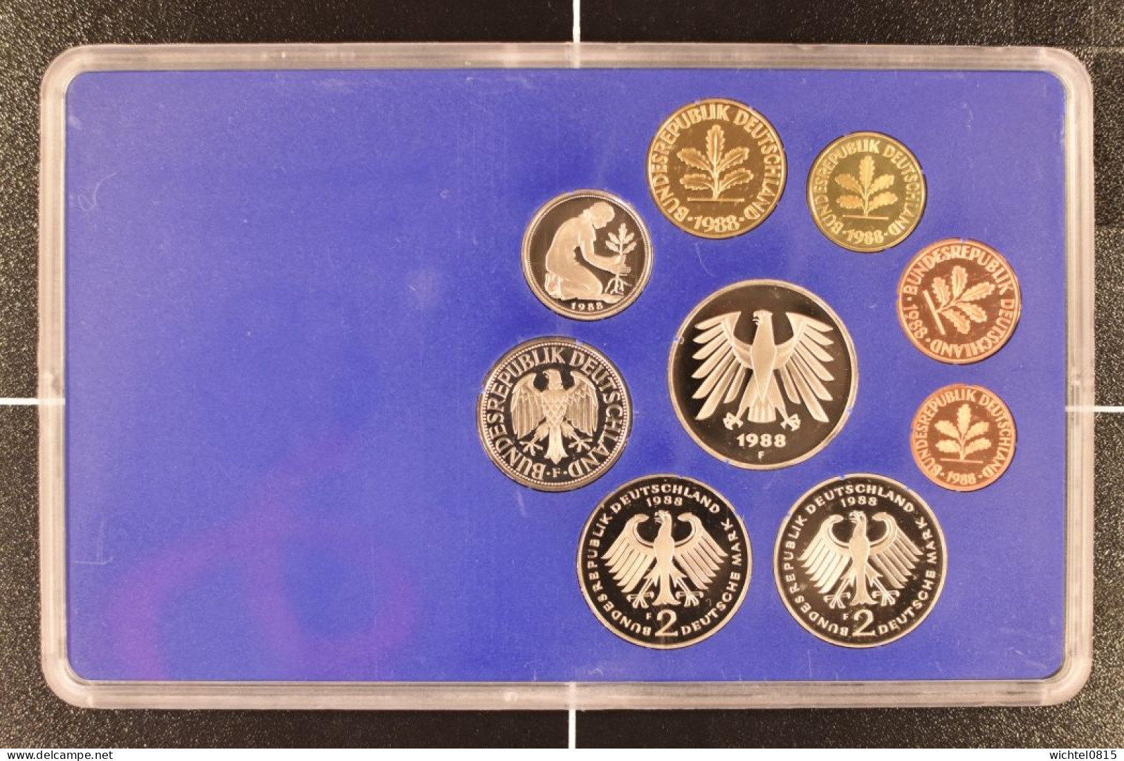 Kursmünzsatz BRD 1988 Prägestätte F [Stuttgart] - Mint Sets & Proof Sets