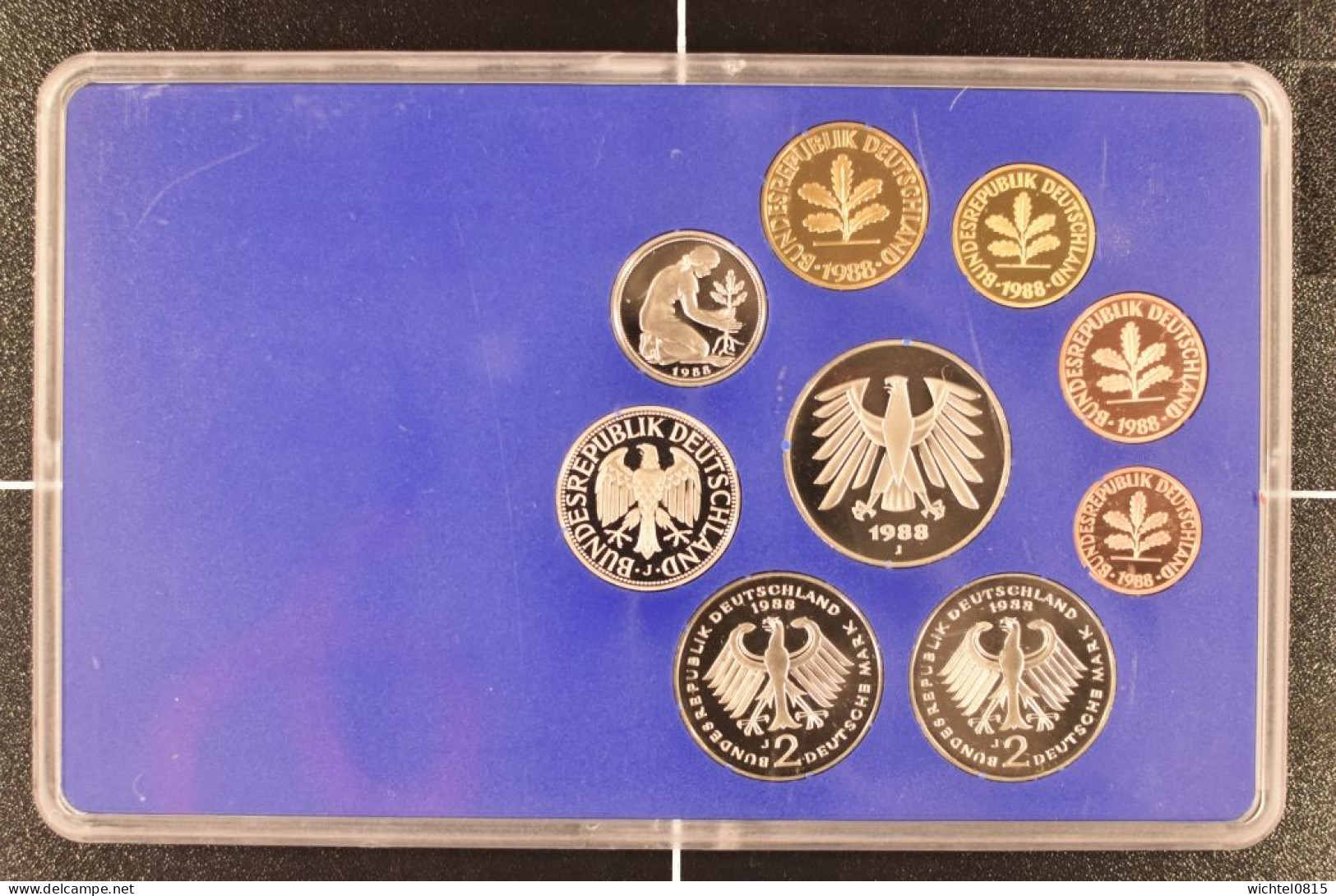 Kursmünzsatz BRD 1988 Prägestätte J [Hamburg] - Mint Sets & Proof Sets