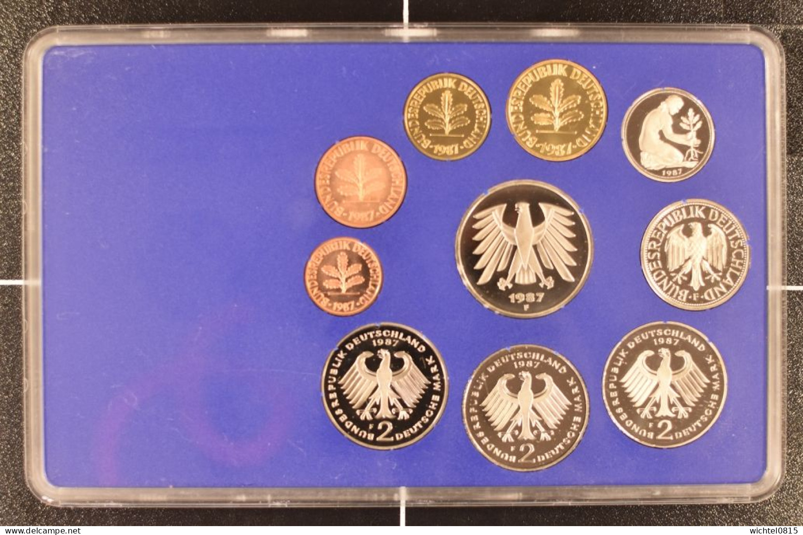 Kursmünzsatz BRD 1987 Prägestätte F [Stuttgart] - Mint Sets & Proof Sets