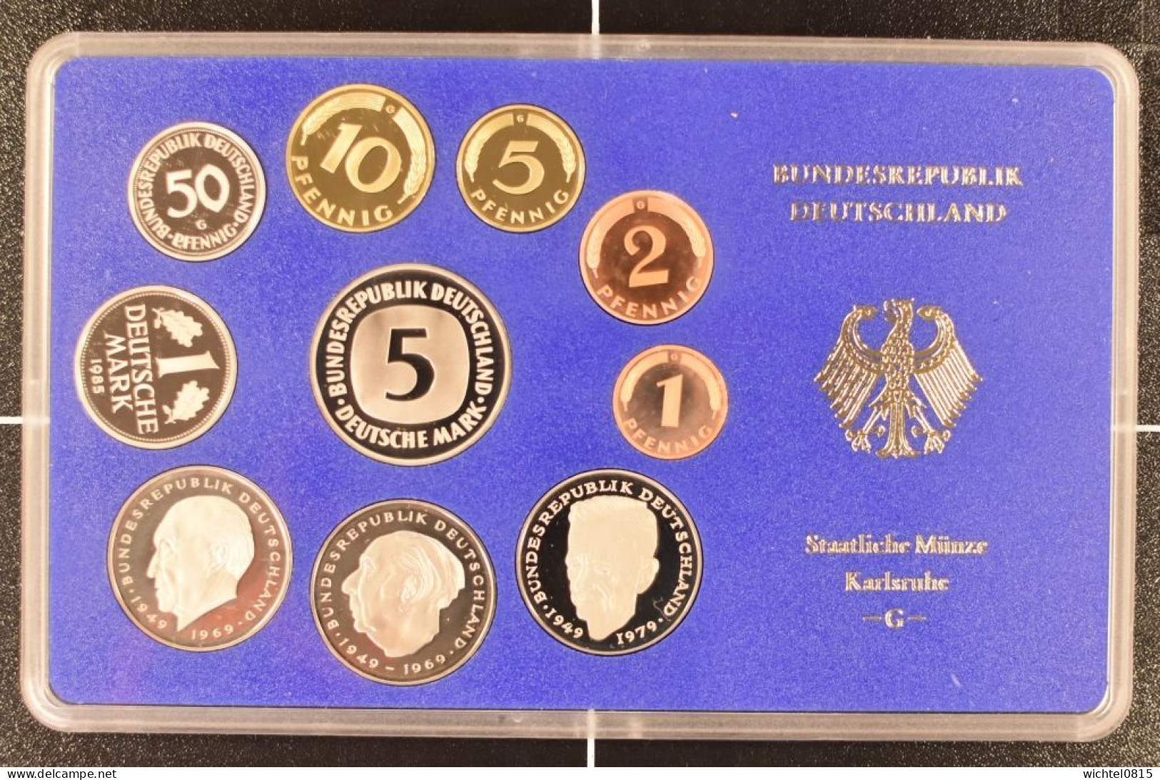 Kursmünzsatz BRD 1985 Prägestätte G [Karlsruhe] - Mint Sets & Proof Sets