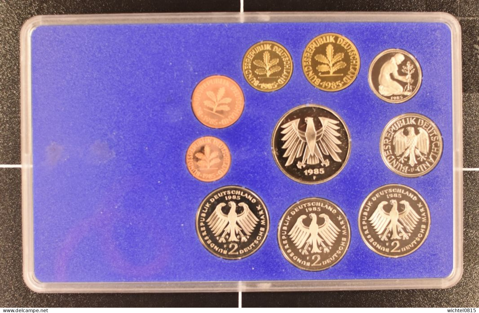 Kursmünzsatz BRD 1985 Prägestätte F [Stuttgart] - Mint Sets & Proof Sets