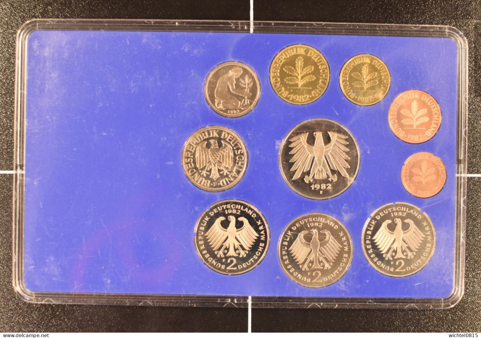 Kursmünzsatz BRD 1982 Prägestätte F [Stuttgart] - Mint Sets & Proof Sets