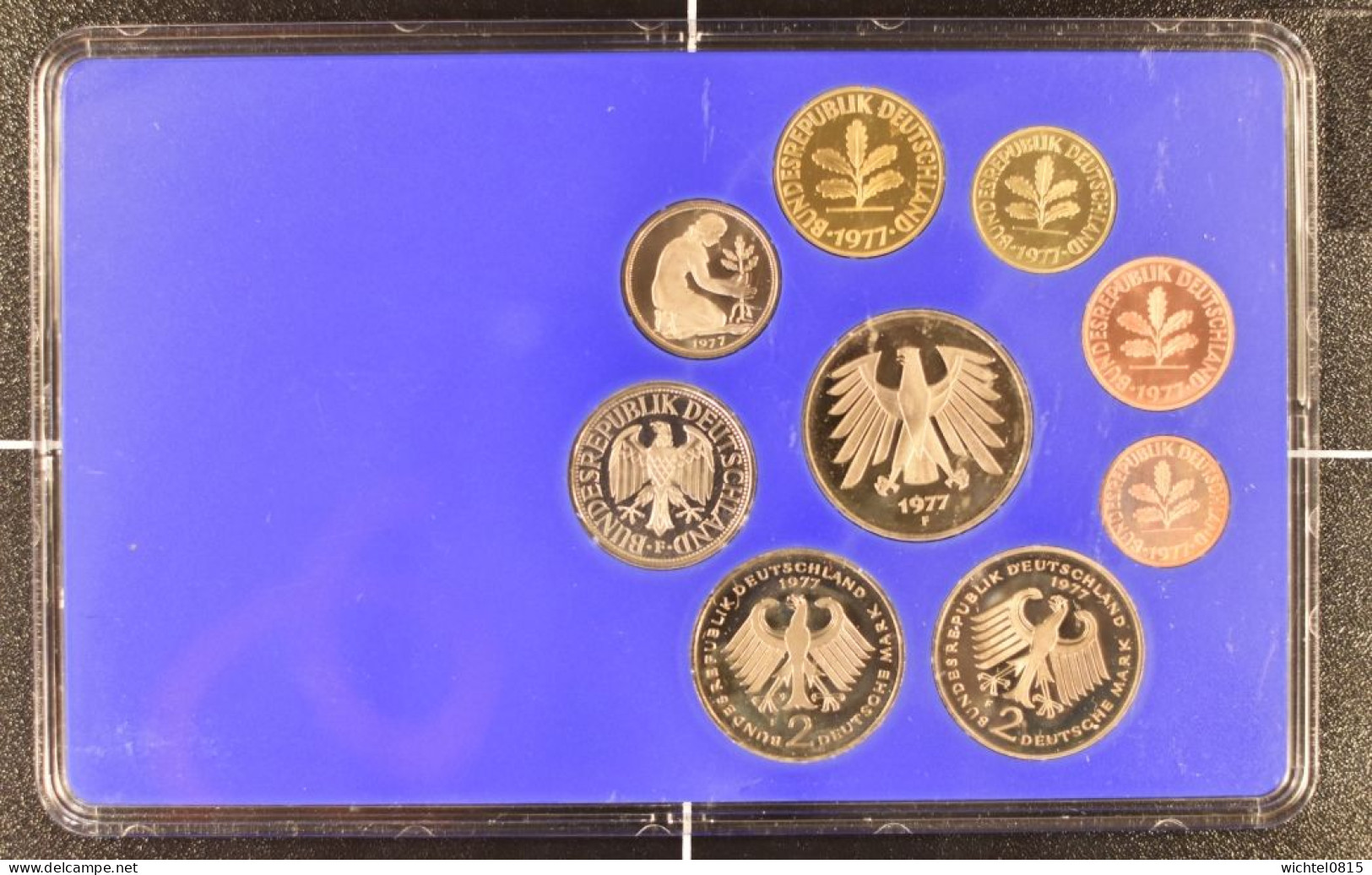 Kursmünzsatz BRD 1977 Prägestätte F [Stuttgart] - Mint Sets & Proof Sets