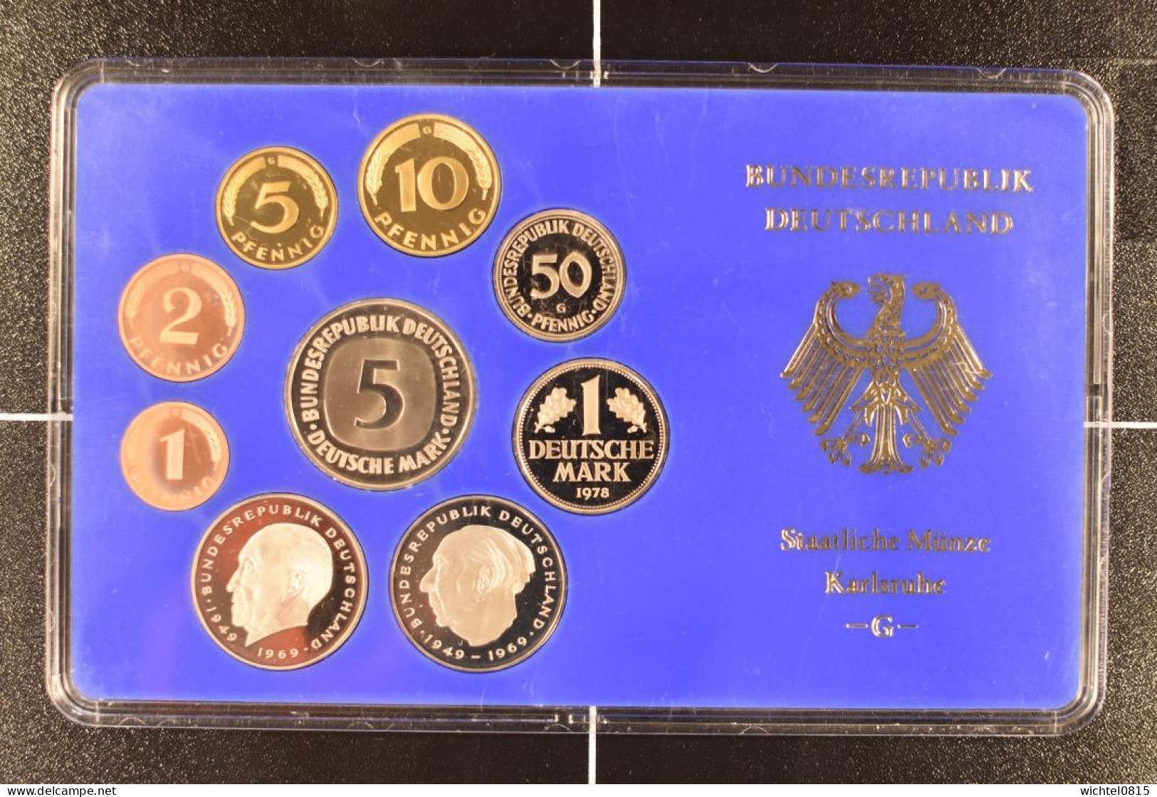 Kursmünzsatz BRD 1978 Prägestätte G [Karlsruhe] - Mint Sets & Proof Sets