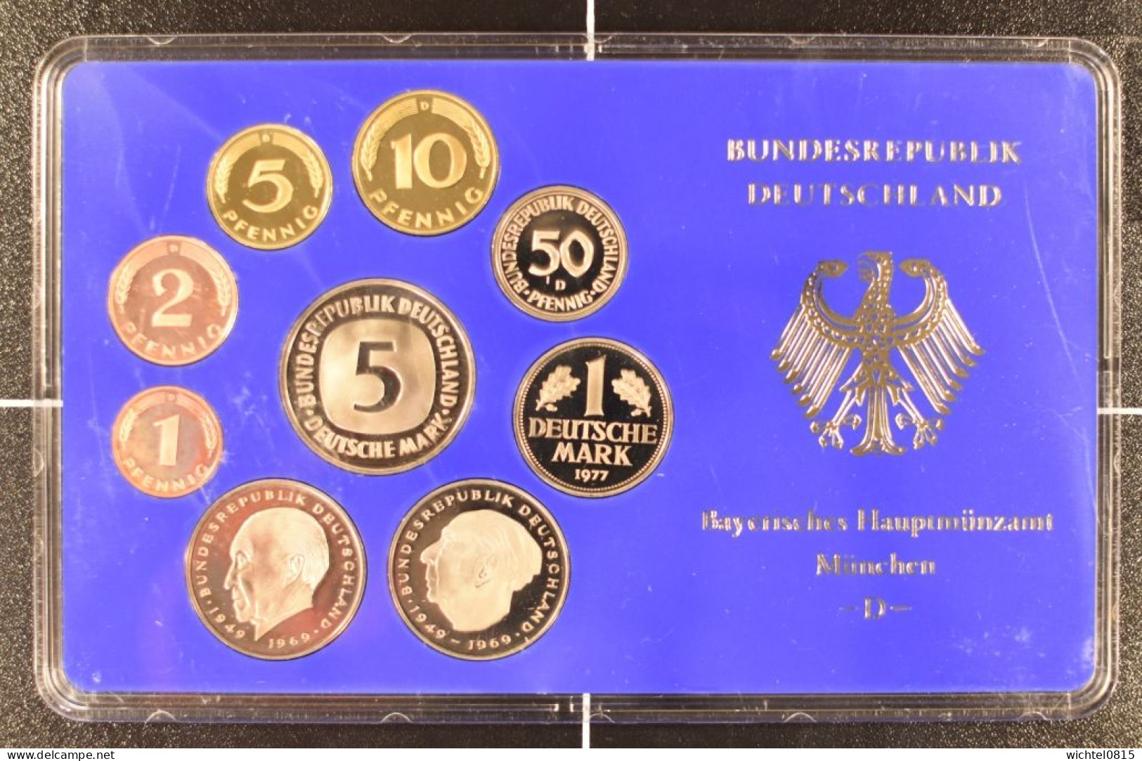 Kursmünzsatz BRD 1977 Prägestätte D [München] - Mint Sets & Proof Sets