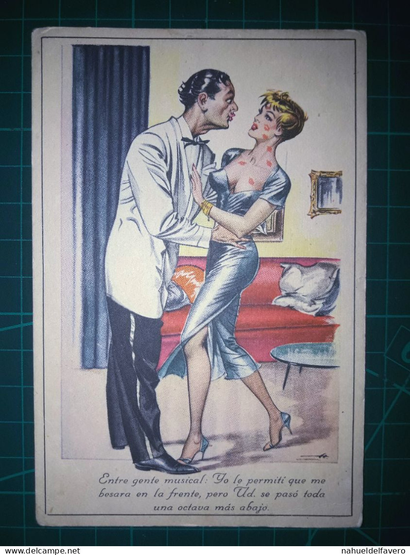 ARGENTINE, Carte Postale Vintage, Illustration Amusante Avec Des Caricatures Drôles Et Hilarantes. Comédie, Humour.. - Humour