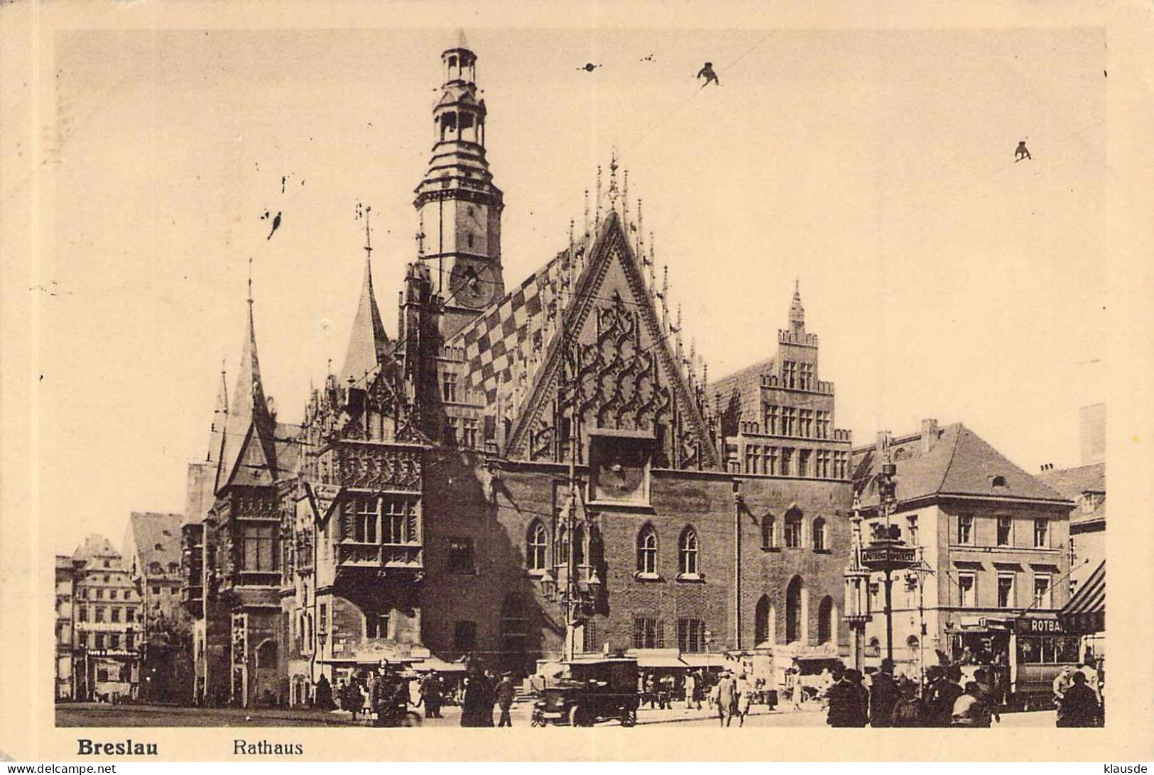 Breslau - Rathaus Gel.1929 - Schlesien