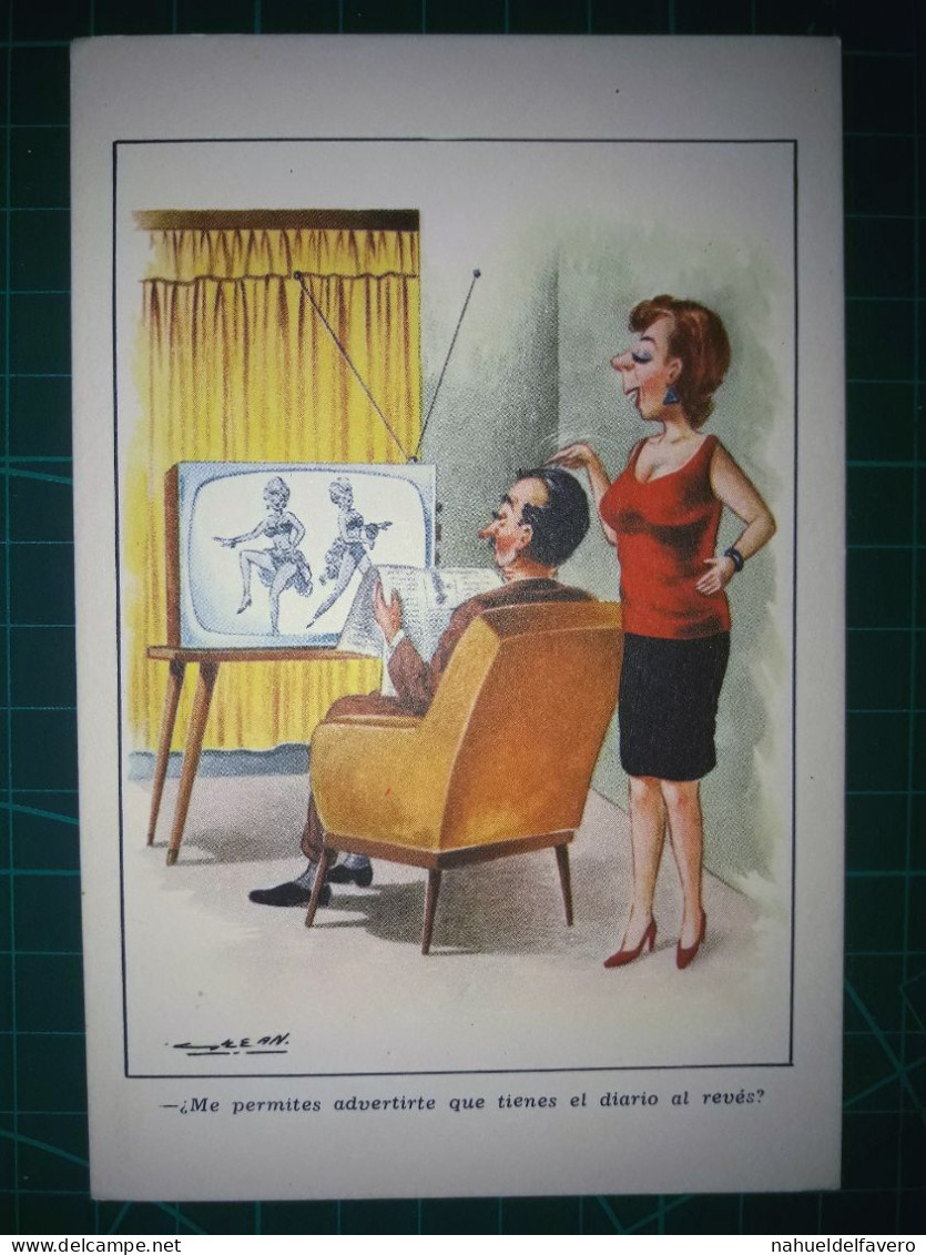 ARGENTINE, Carte Postale Vintage, Illustration Amusante Avec Des Caricatures Drôles Et Hilarantes. Comédie, Humour.. - Humour