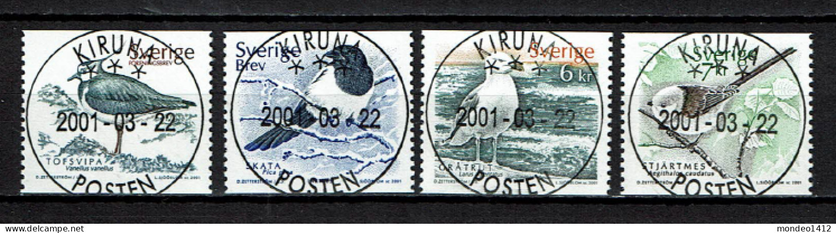 Sweden 2001 - Birds, Oiseaux, Vogels, Vögel In Den Vier Jahreszeiten - Used - Usati