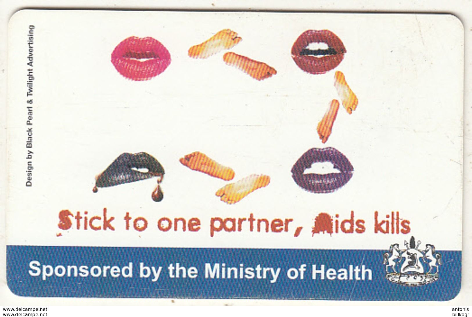 LESOTHO - Stick To One Partner, AIDS Kills, Used - Lesotho