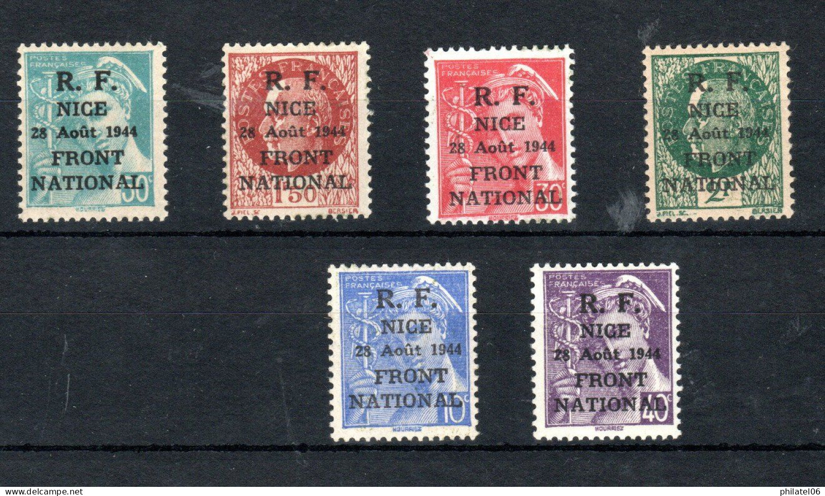 FRANCE, LIBERATION SERIE COMPLETE LIBERATION DE NICE MNH** COTANT 120 EUROS. - Bevrijding