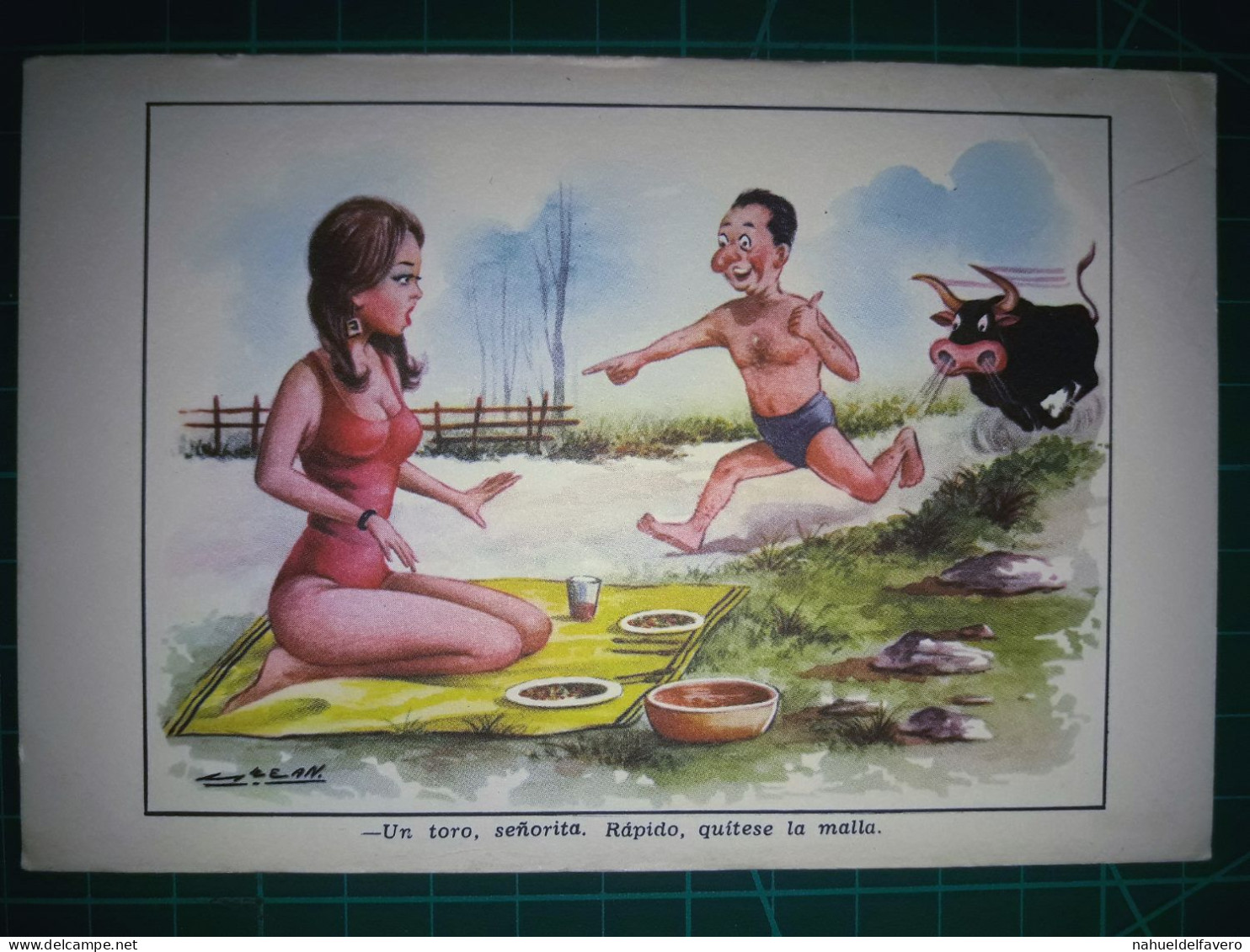 ARGENTINE, Carte Postale Vintage, Illustration Amusante Avec Des Caricatures Drôles Et Hilarantes. Comédie, Humour.. - Humor