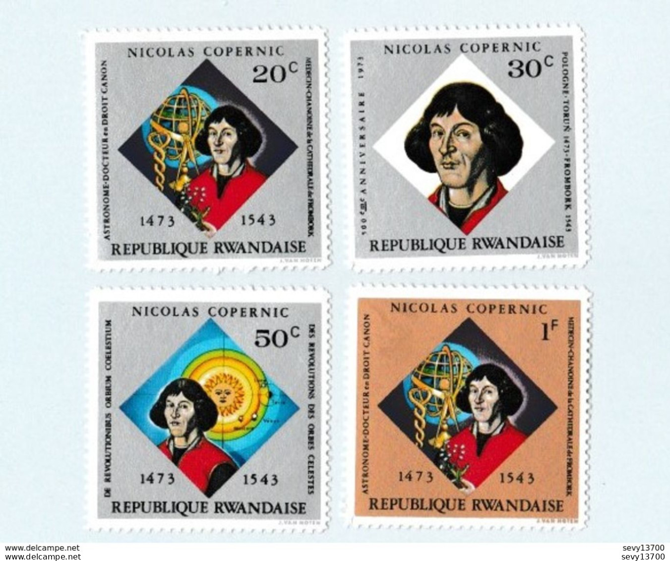 République Rwandaise Lot De 24 Timbres Dont 23 Neufs - Sammlungen