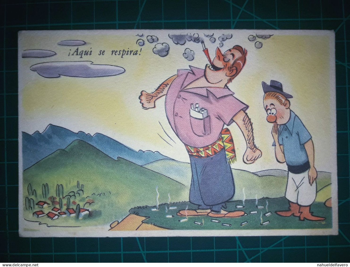 ARGENTINE, Carte Postale Vintage, Illustration Amusante Avec Des Caricatures Drôles Et Hilarantes. Comédie, Humour.. - Humour