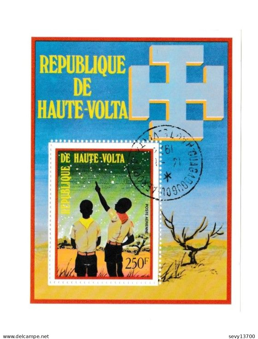 Haute Volta Lot 5 Timbres Et 1 Bloc Les Scouts - Alto Volta (1958-1984)