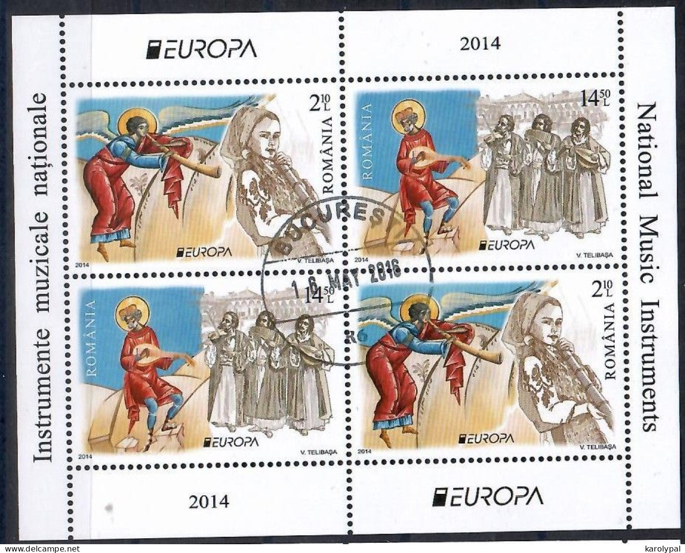 Romania, 2014  CTO, Mi. Bl. Nr. 586 I                         Europa - Usado