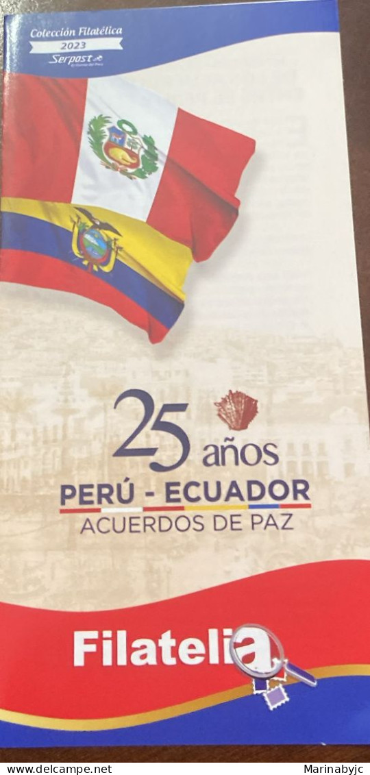 PN) 2023 PERU, 25TH ANNIVERSARY OF PEACE ACCORDS BETWEEN PERU AND ECUADOR, FDB XF - Perú