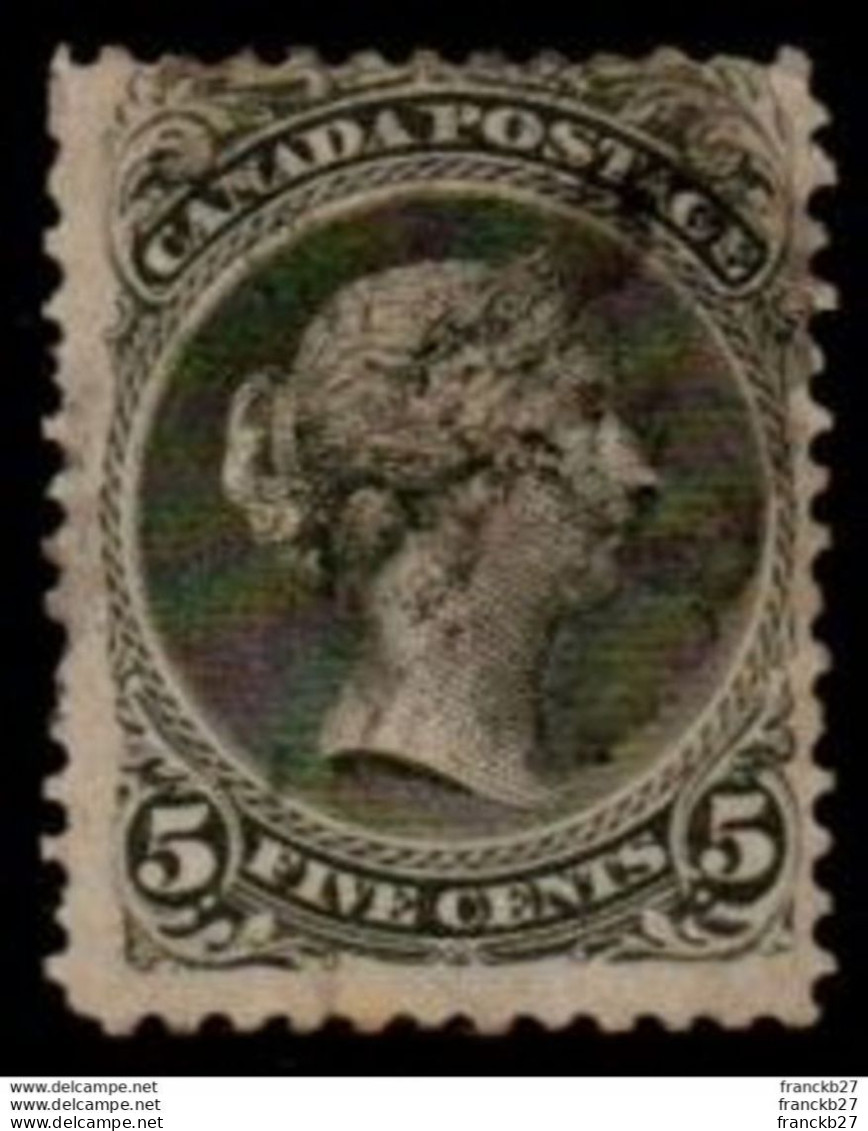 Canada - 5 Cents - Queen Victoria - Oblitérés