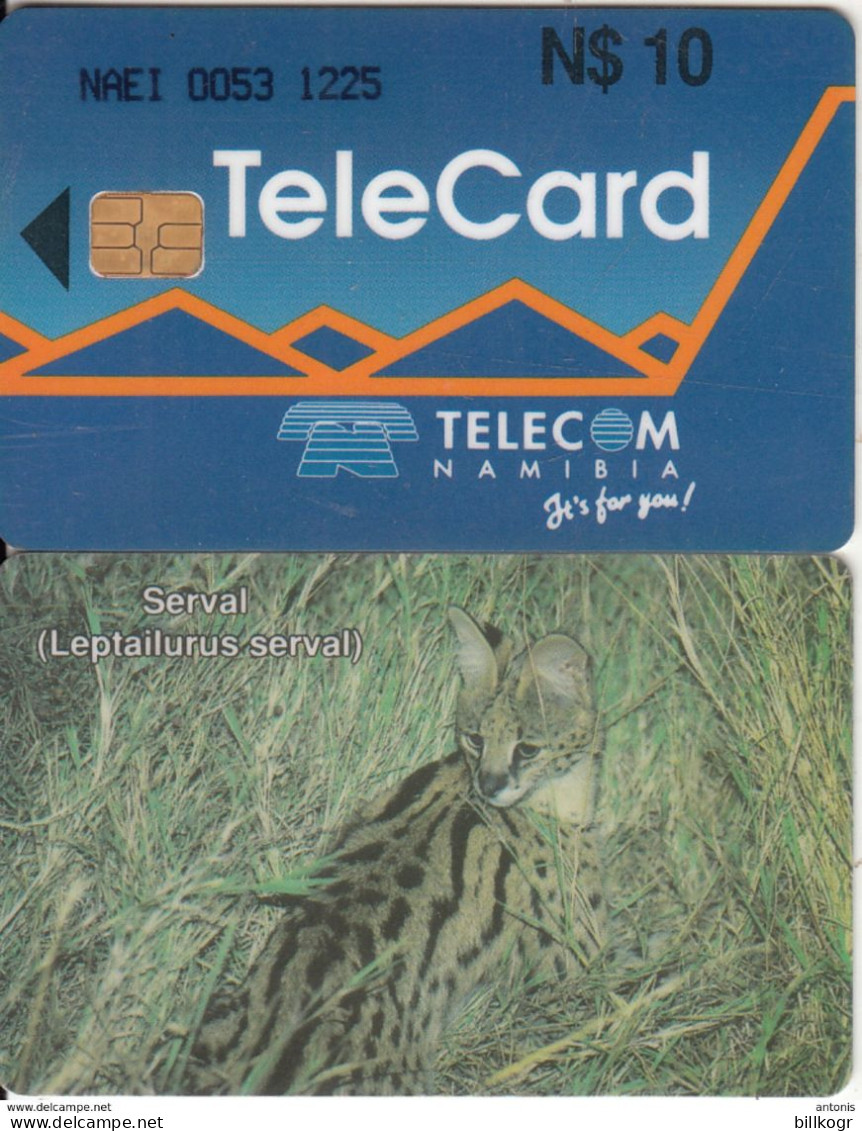 NAMIBIA - Serval Cat, Tirage %10000, Used - Namibië