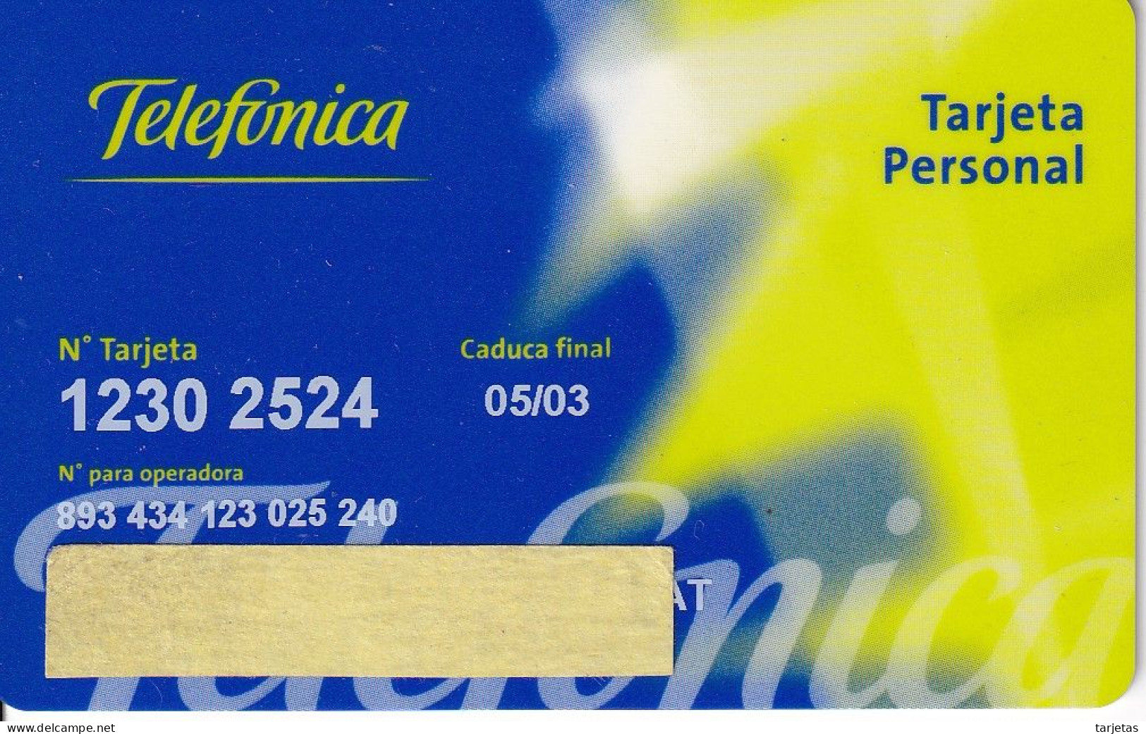 BMP-024 TARJETA DE ESPAÑA DE TELEFONICA PERSONAL FECHA 06/99 - Dienstkarten