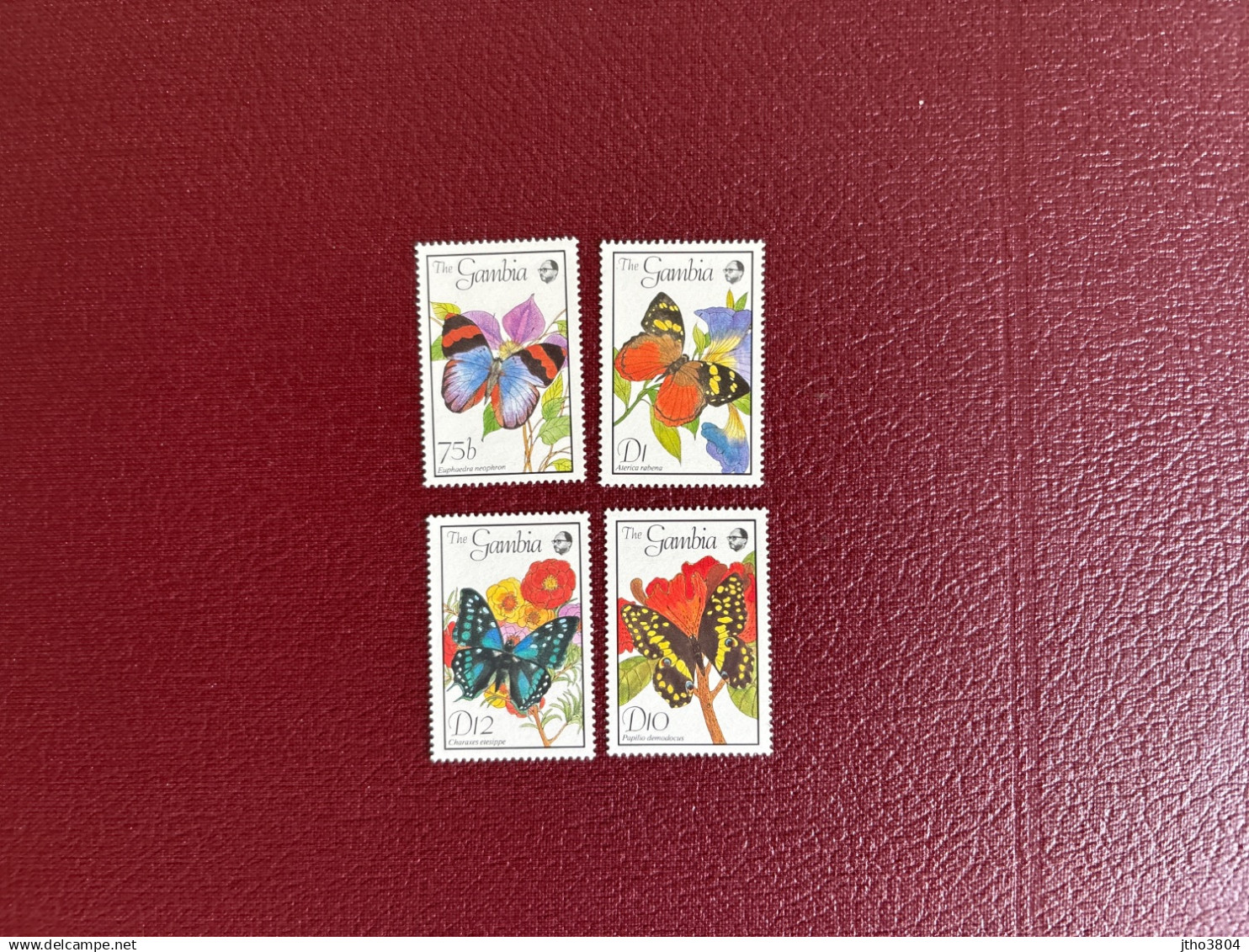 GAMBIE 4 V Neuf MNH ** YT 797 798 799 800  Farfalle Papillons Butterflies Mariposas Schmetterlinge GAMBIA - Papillons