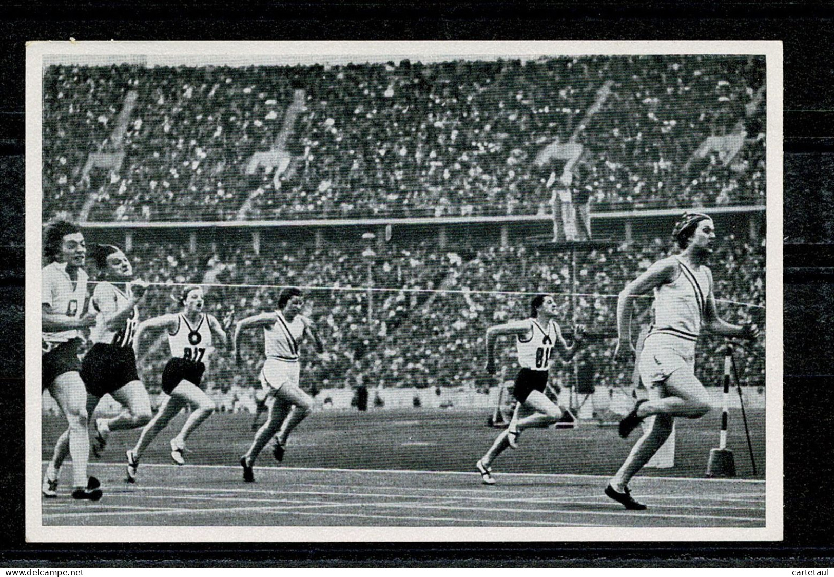 Jeux Olympiques JO 1936  Berlin 100 M Dames    Image Chromo 8 X 12 Cm  JAMAIS COLLEE - Altri & Non Classificati