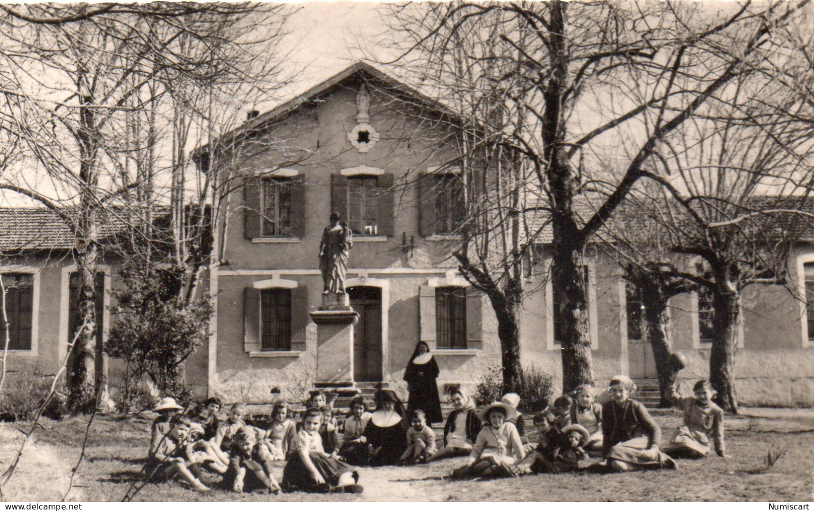 Pontenx-les-Forges Très Animée Colonie Couvent Saint-Joseph Carte RARE - Autres & Non Classés