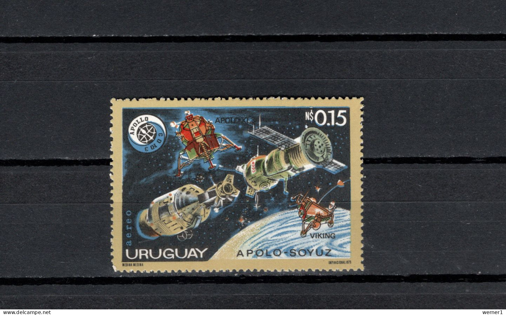 Uruguay 1975 Space, Apollo-Soyuz Stamp MNH - Sud America