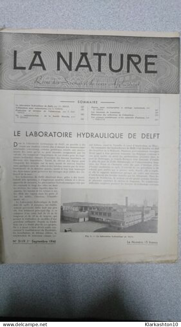 La Nature N.3119 - Septembre 1946 - Unclassified