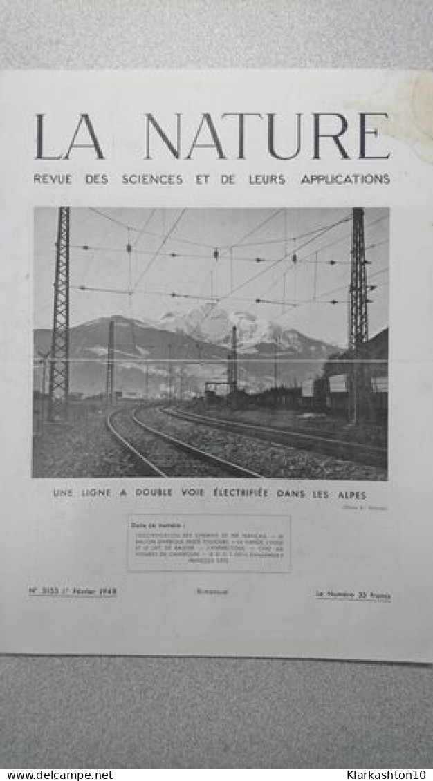 La Nature N.3153 - Février 1948 - Unclassified