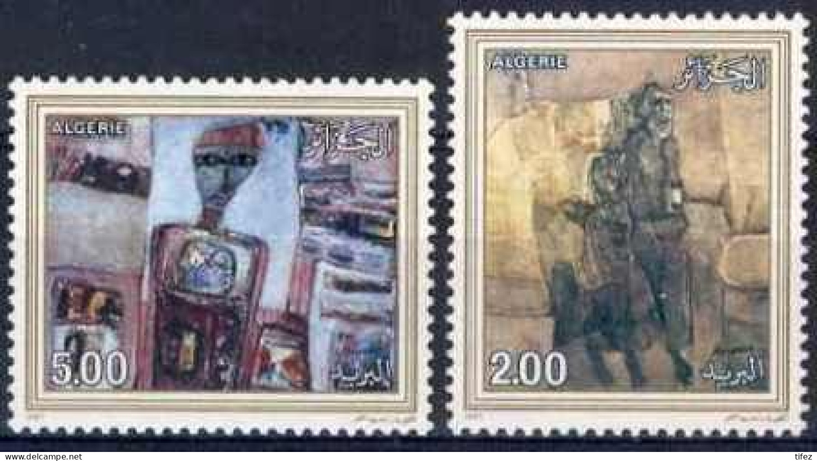 Année 1987-N°886/887 Neufs**MNH :  Œuvres De M. ISSIAKHEM (Artiste Peintre) - Algerien (1962-...)