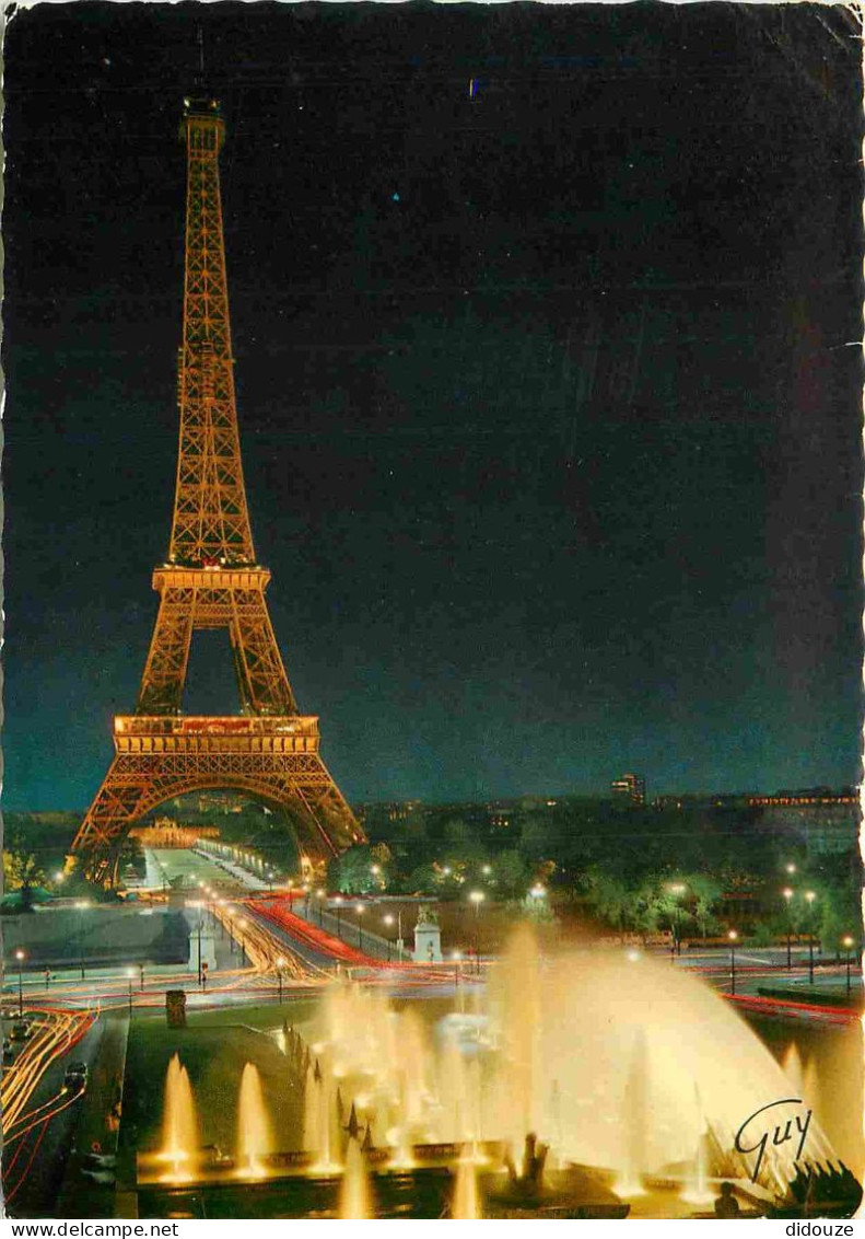 75 - Paris - Tour Eiffel - Jardins Et Jets D'eau Du Trocadéro - CPM - Voir Scans Recto-Verso - Tour Eiffel
